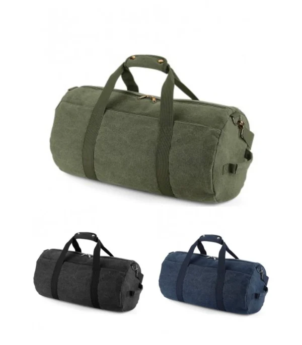 Bagbase BG655 Vintage Canvas Barrel bag